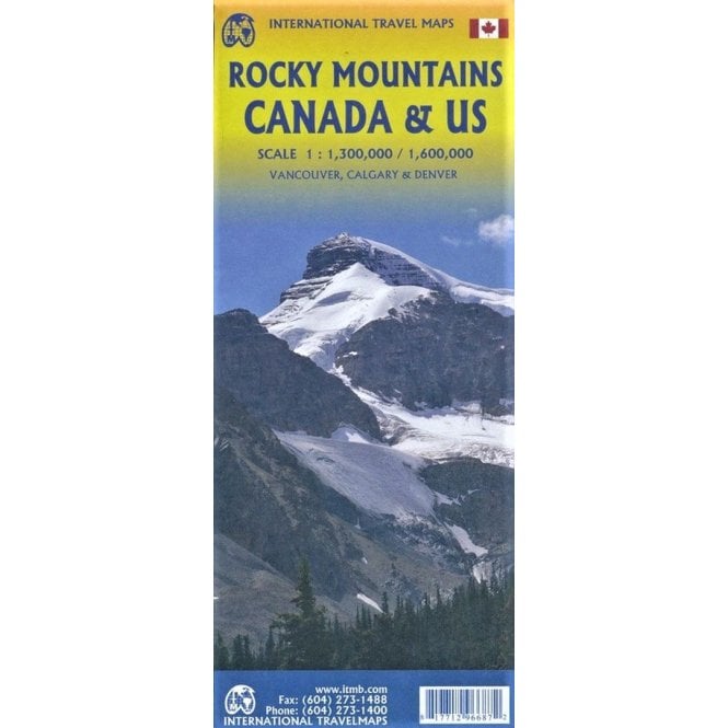 Rocky Mountains of Canada & USA ITM Map 2e