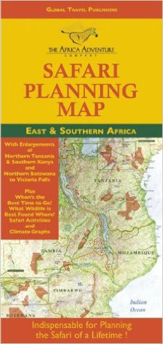 Safari Planning Map to East and Southern Africa