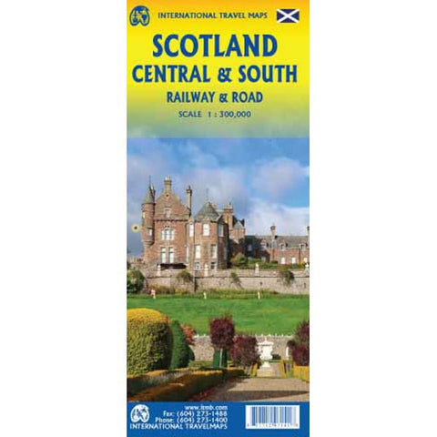 Scotland Central & South Road and Rail Map 1e