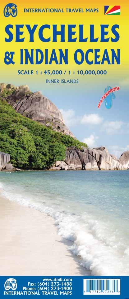 Seychelles & Indian Ocean ITM Travel Map 1e