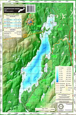 Shubenacadie Grand Lake Wall Map 12" x 18"