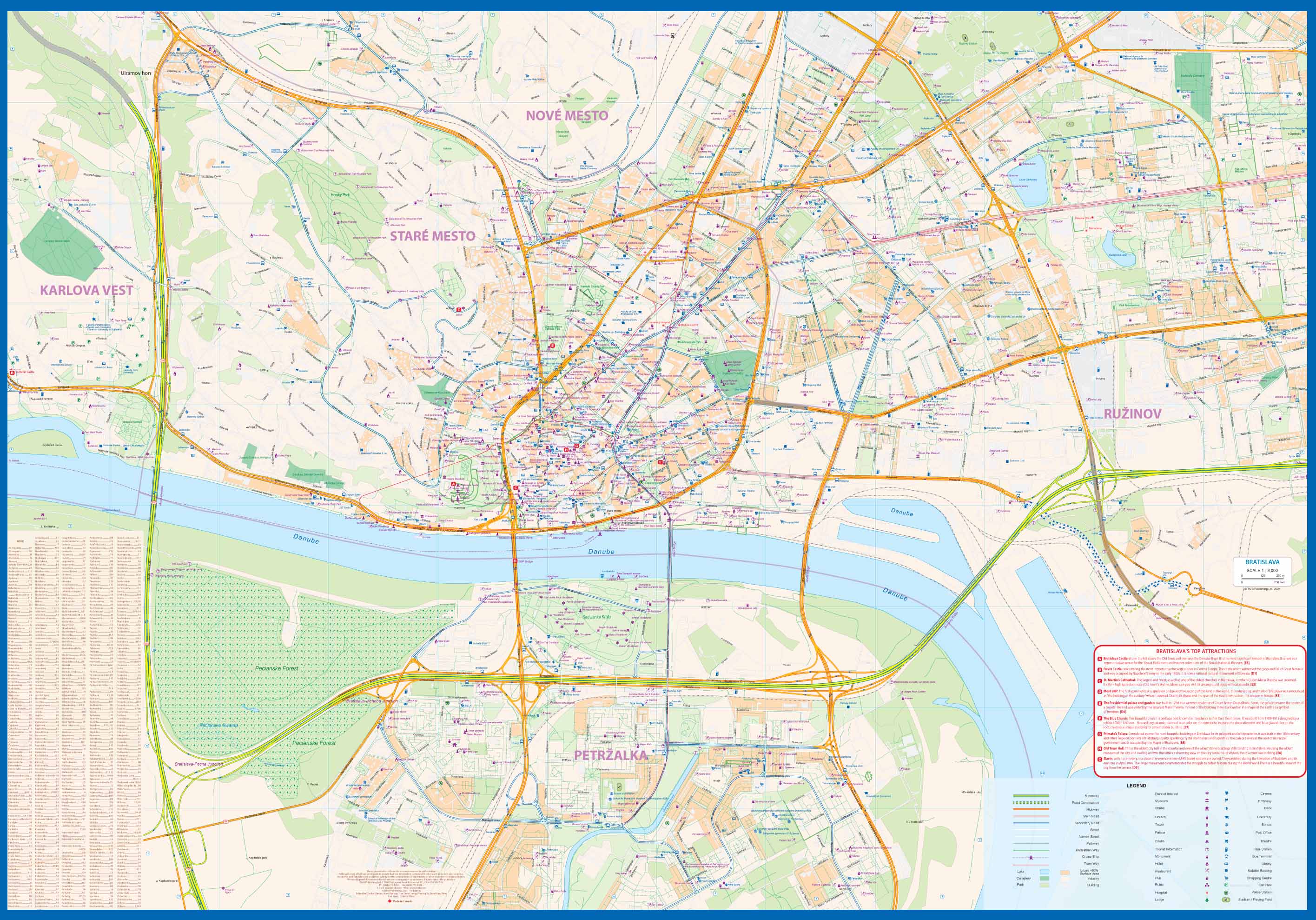 Slovakia & Bratislava Rail ITM Map 1e