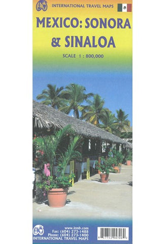 Mexico: Sonora & Sinaloa ITM Travel Map 2e