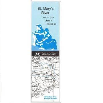 St. Mary's River (Part C + D). Canoe/Kayak Map