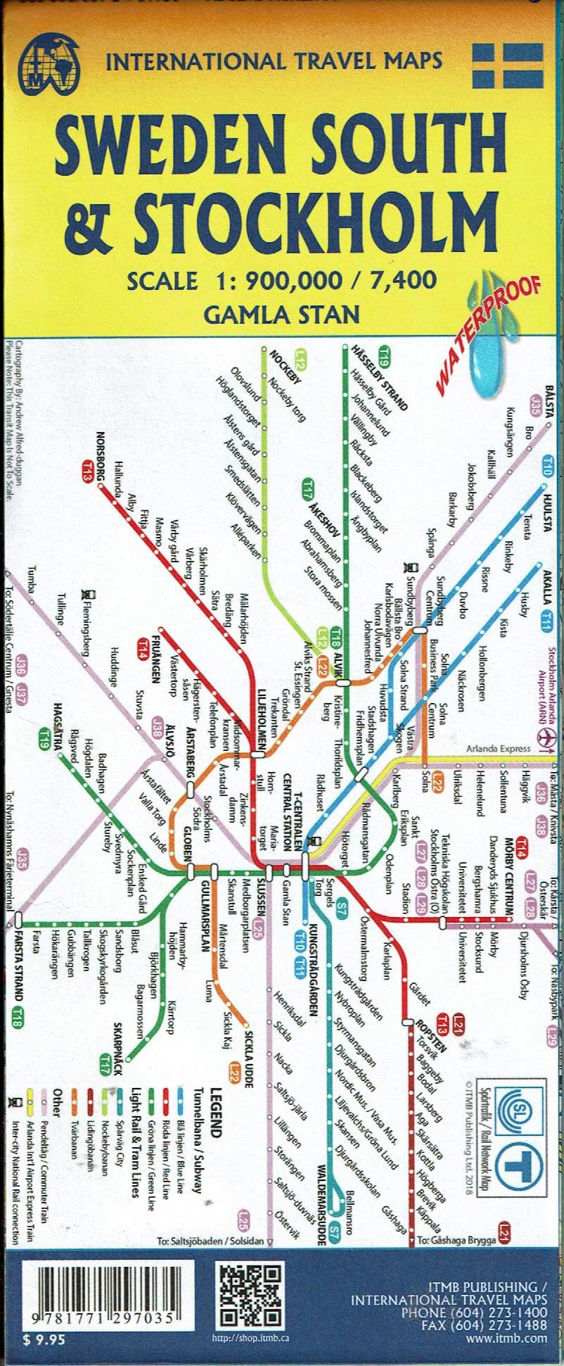 Stockholm & Southern Sweden ITM Map 2e