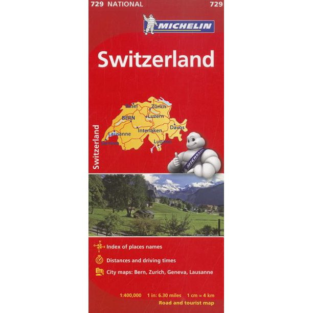 Switzerland Michelin Map 729