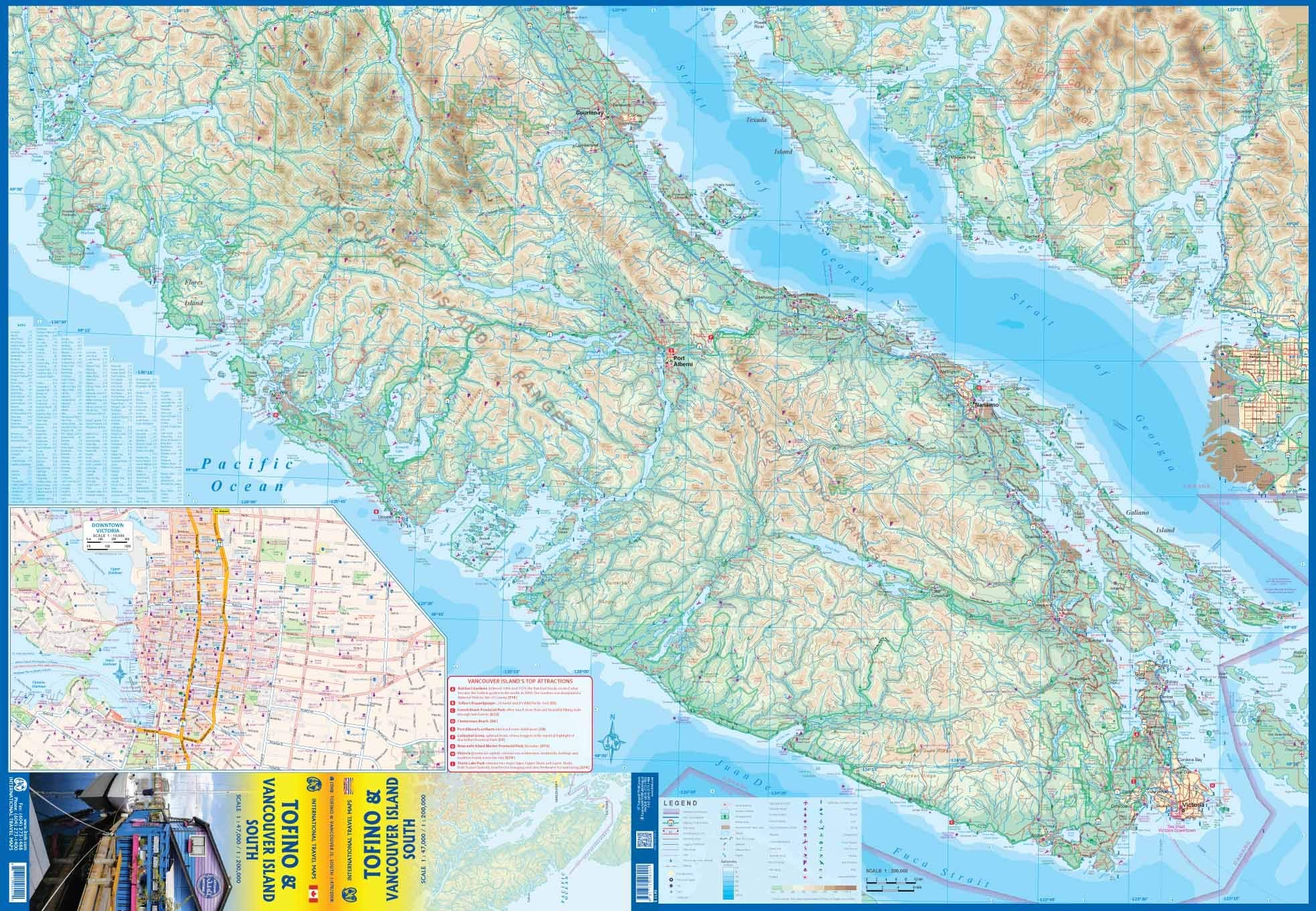 Tofino & Vancouver Island South  ITM Travel Map1e