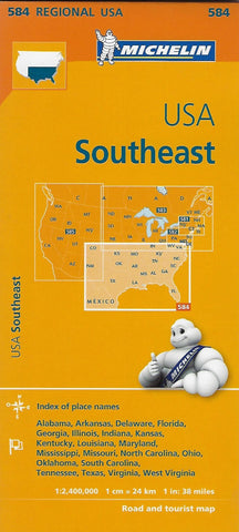 USA Southeast Michelin Map 584