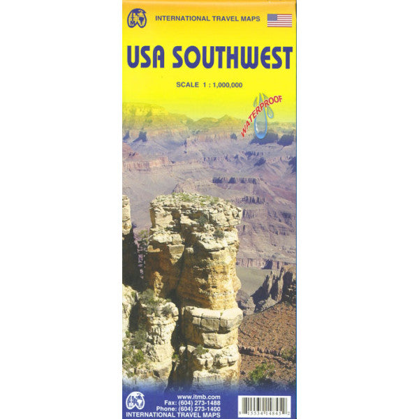 USA Southwest ITM Travel Map 3e