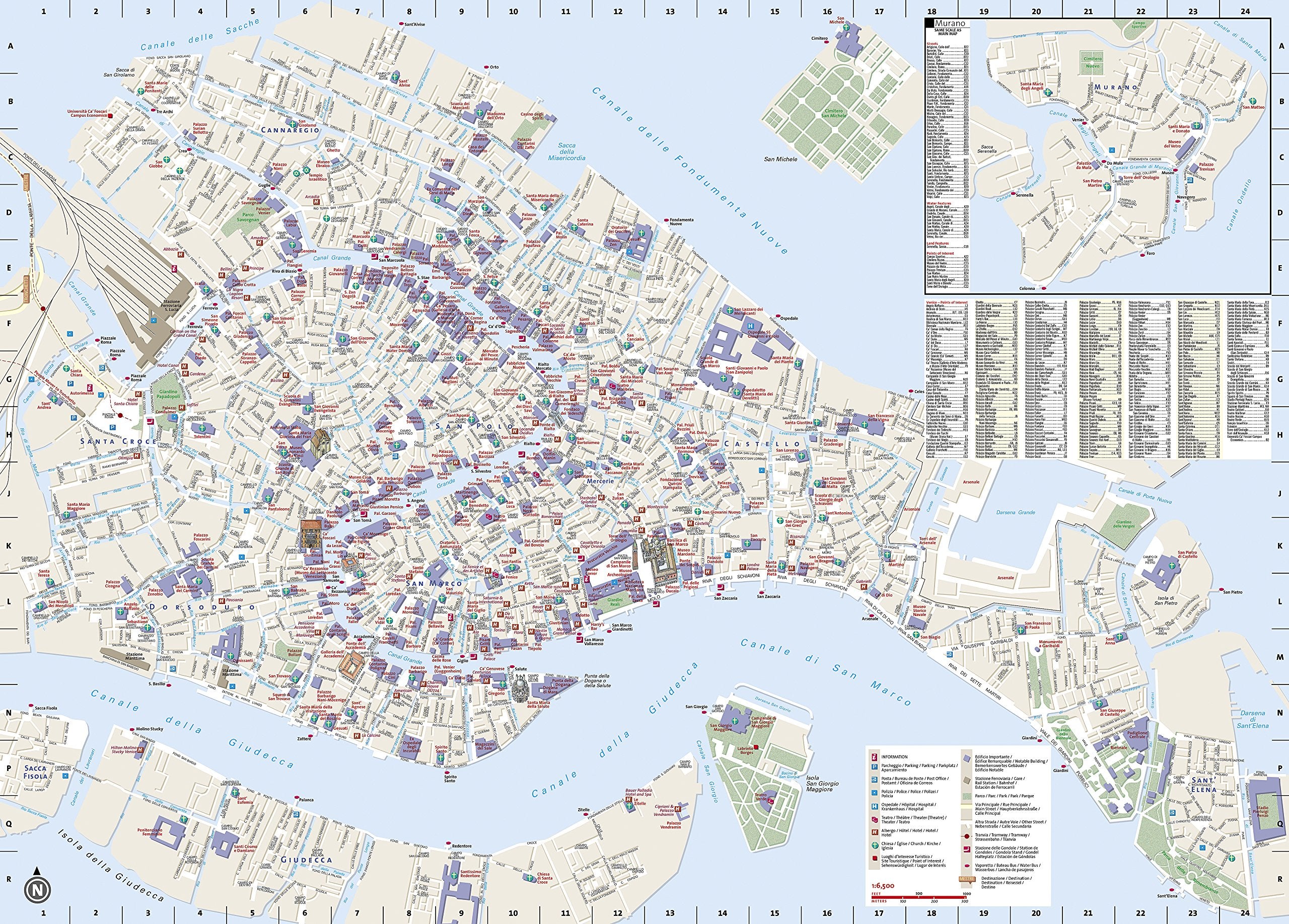 Venice City Destination Map