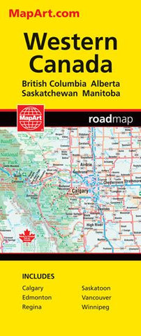 Western Canada MapArt Map
