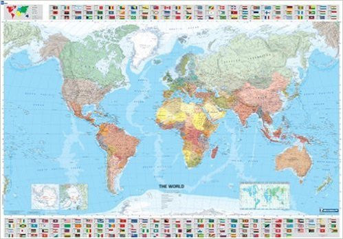 The World Michelin Wall Map 56" x 40"