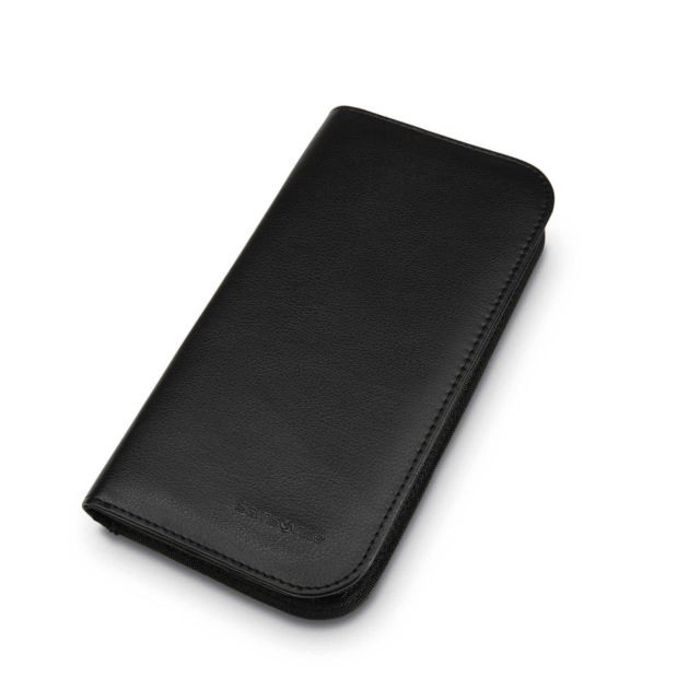 Zip Close Travel Wallet Black